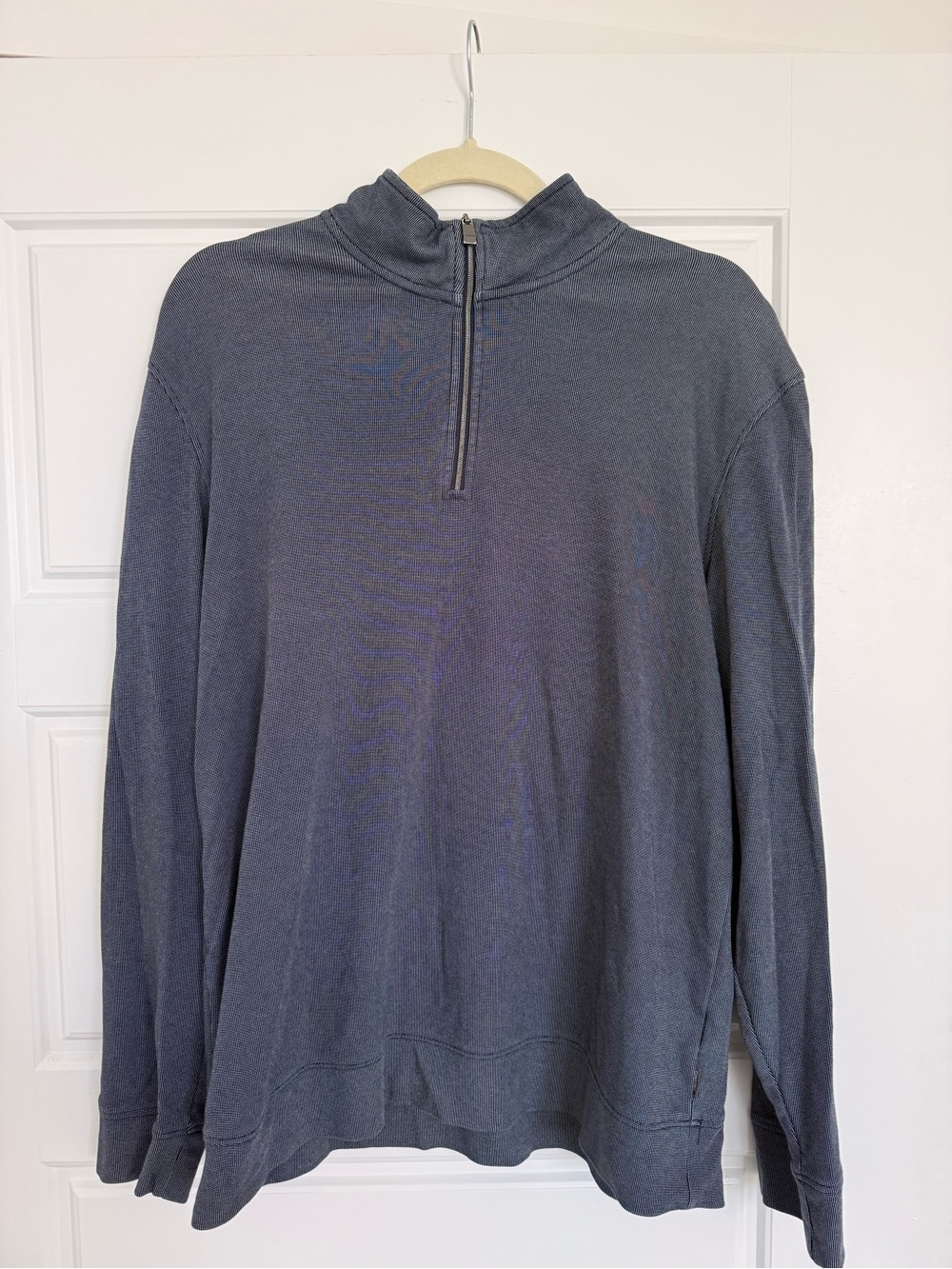 Calvin Klein Men's Quarter-Zip Pullover Sweater - Charcoal